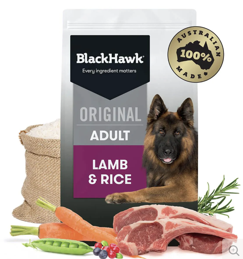 BLACK HAWK ADULT DOG LAMB & RICE 20KG