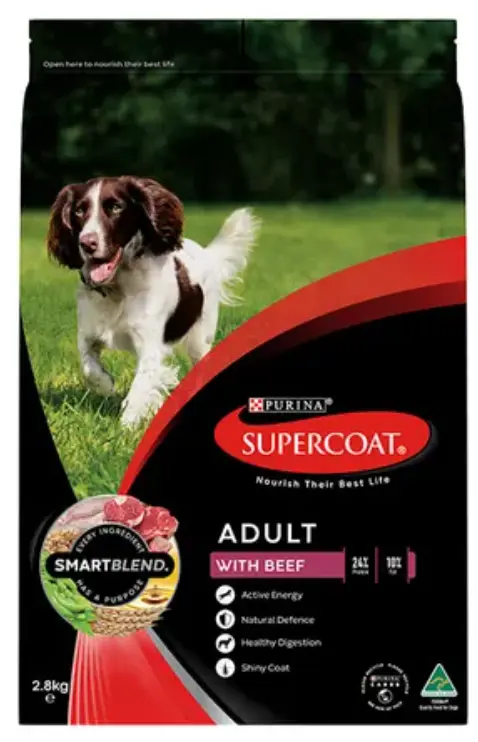 Supercoat Smartblend Beef Adult Dog Food - 2.8kg