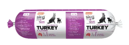 Prime 100 Turkey & Flaxseed Fresh Dog Food Roll - 2kg